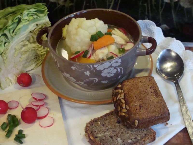 Wiosenna zupa na rosole Wiosenna zupa na rosole