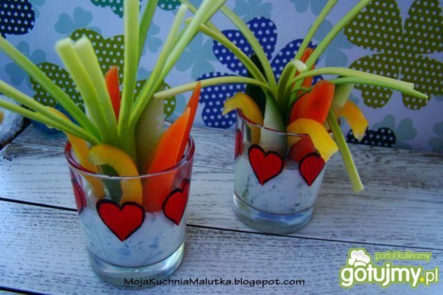 Wiosenne bukieciki  z twarożkiem 