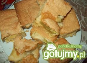 Wiosenne ciasto z rabarbarem i budyniem