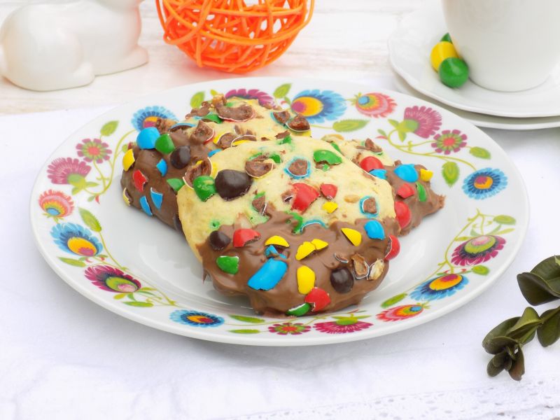 Wiosenne kolorowe ciasteczka