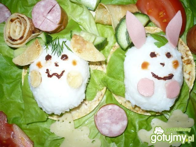 Wiosenne króliczki na waflu