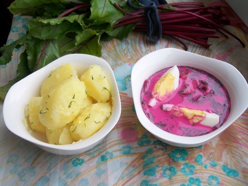 Wiosenny chłodnik z botwinki Wiosenny chłodnik z botwinki