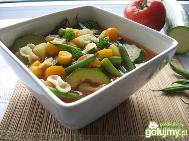 Włoska minestrone, czyli zupa jarzynowa  Włoska minestrone, czyli zupa jarzynowa