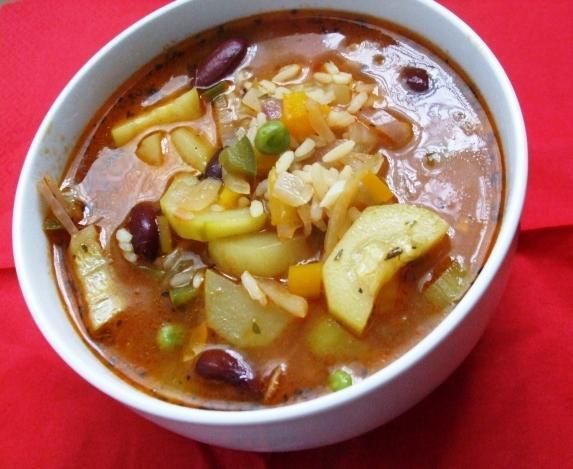 Włoska zupa minetrone 