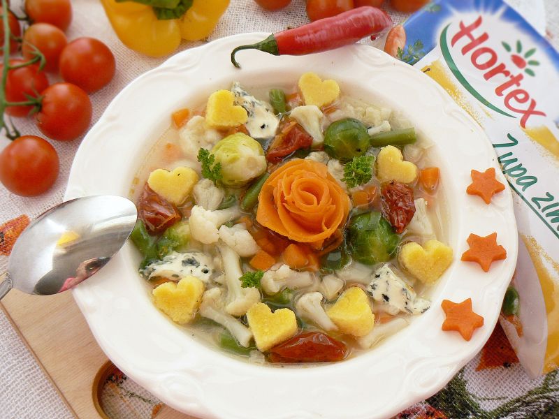 Włoska zupa z polentą