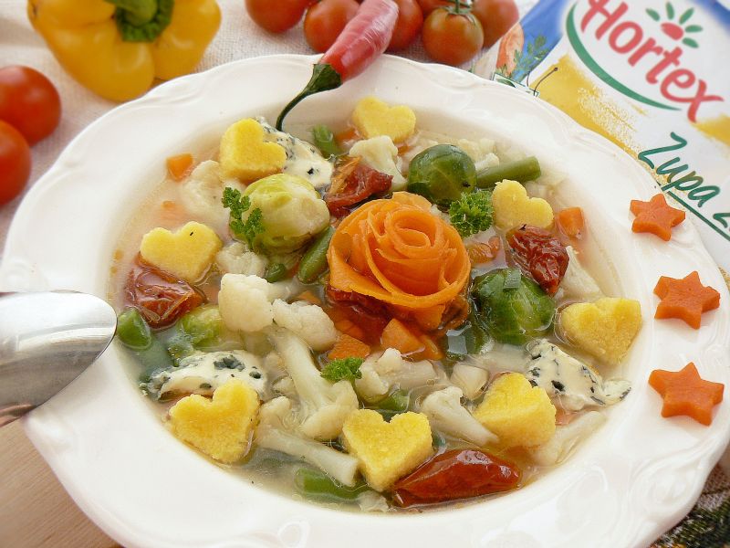 Włoska zupa z polentą