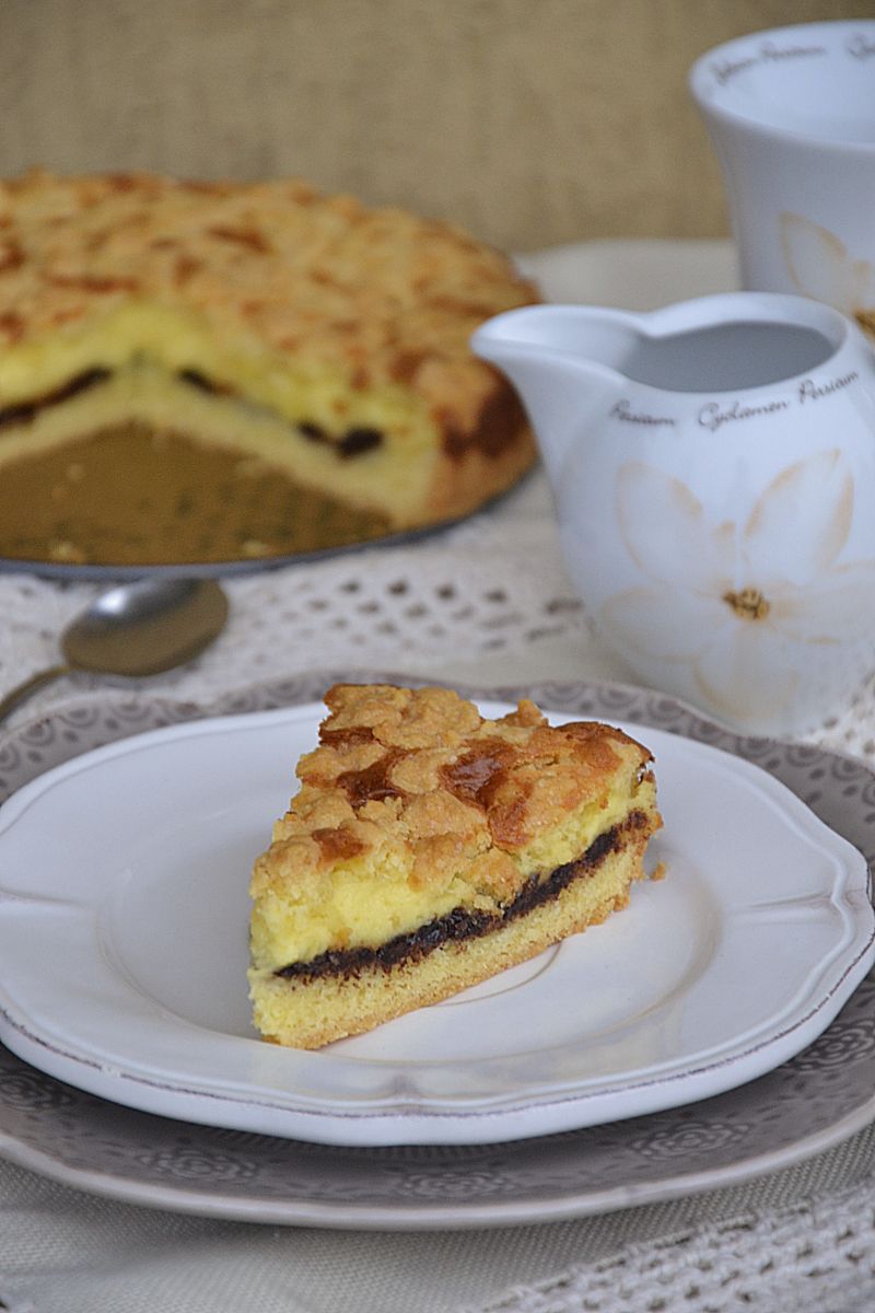 Włoskie ciasto z pieczonym mascarpone