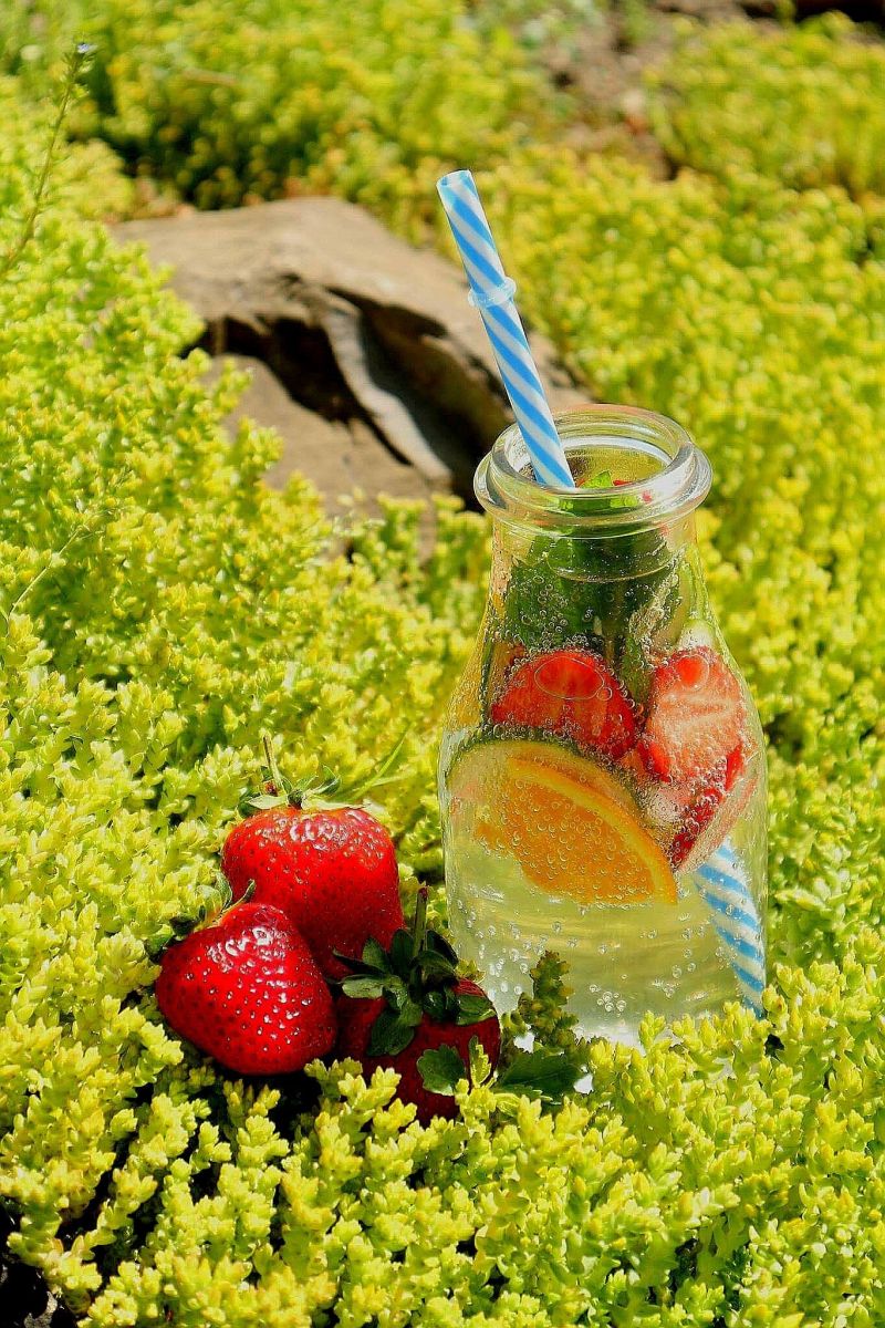 Woda mocno owocowa :D