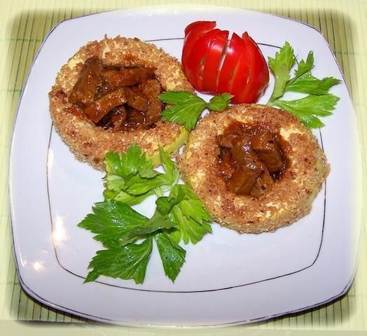 Wołowina w wianuszku z cukinii