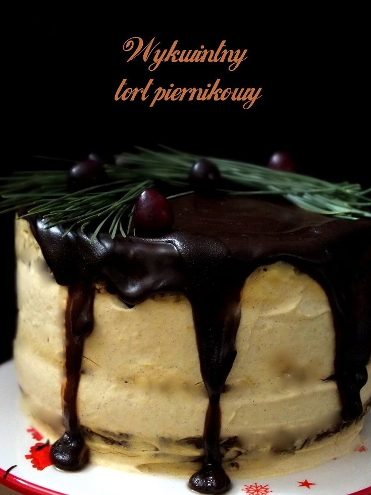 Wykwintny tort piernikowy z kremem dyniowym Wykwintny tort piernikowy z kremem dyniowym