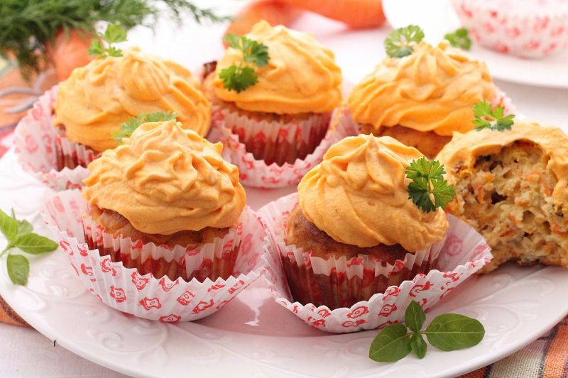Wytrawne marchewkowe muffiny