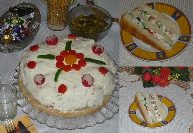 Wytrawny tort twarogowo-warzywny Wytrawny tort twarogowo-warzywny