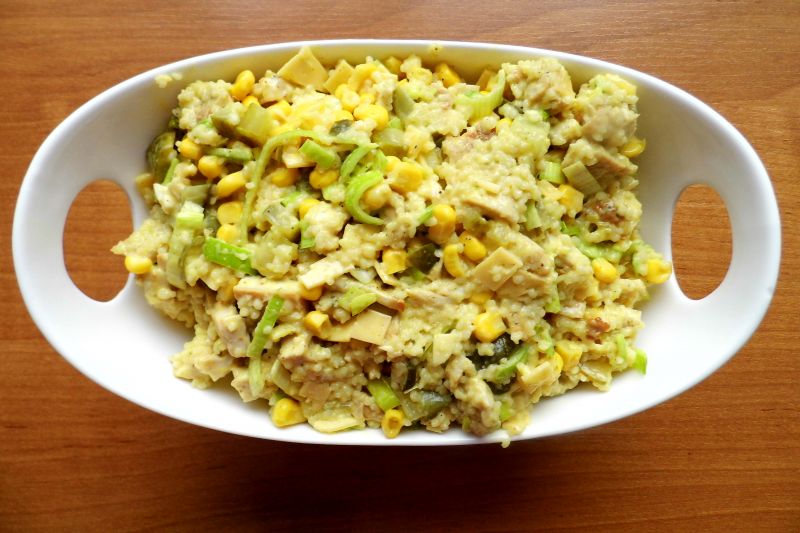 Z indykiem i kuskusem w sosie curry