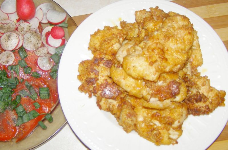 Polędwiczki z kurczaka z serem 