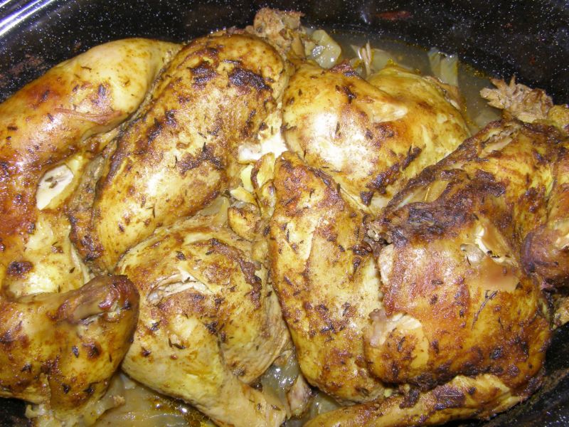 Z piekarnika kurczak w cebuli