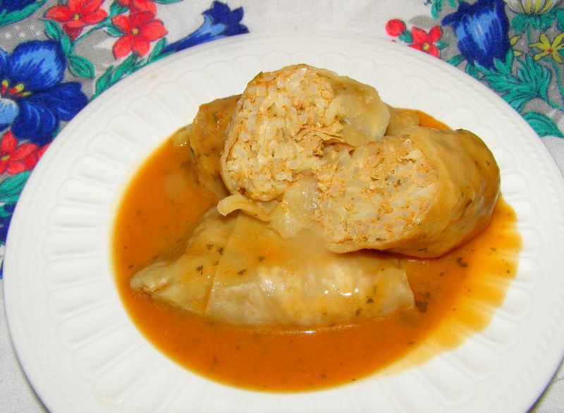 Z płaskiej kapusty gołąbki z szybkowara