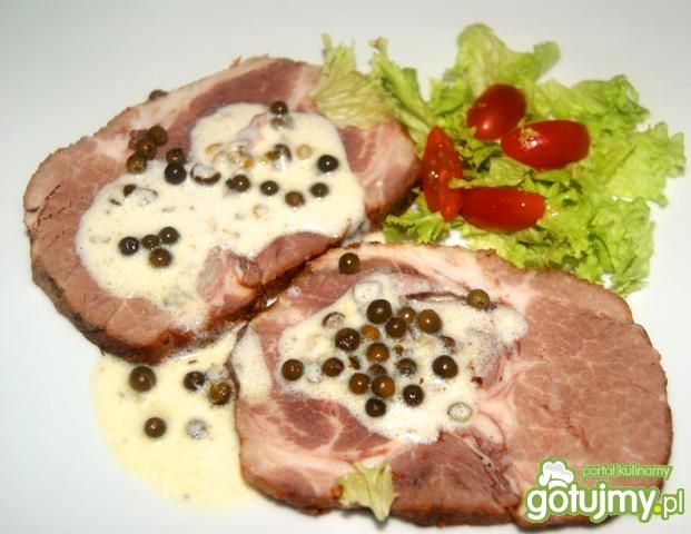 Z zielonym pieprzem w sosie śmietanowym Z zielonym pieprzem w sosie śmietanowym