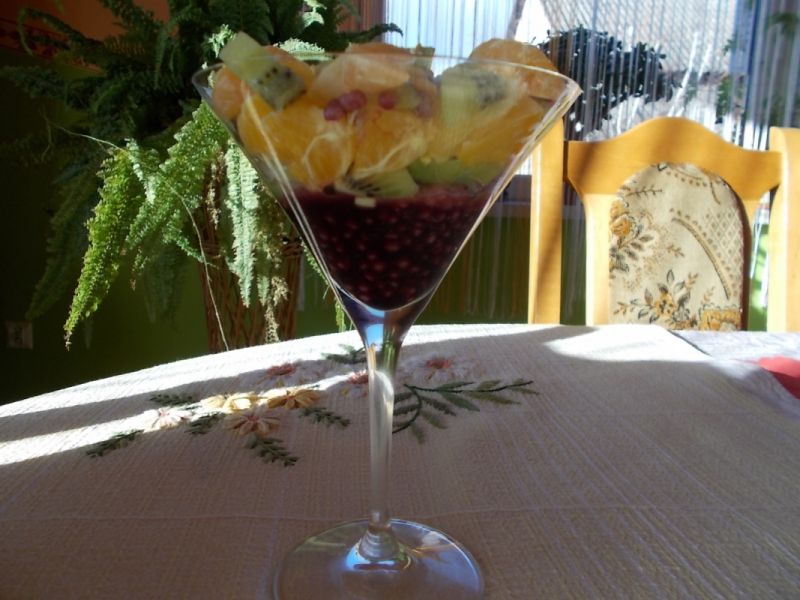 Zacierki na słodko  z owocami