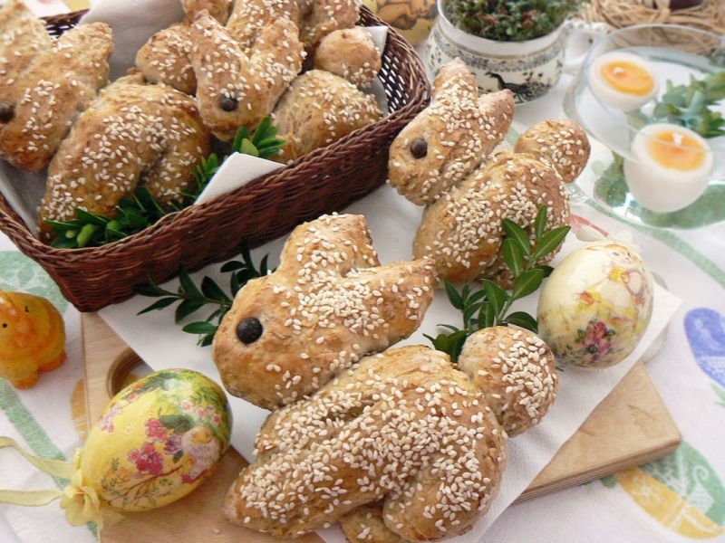 Zajączki pszenne wielkanocne