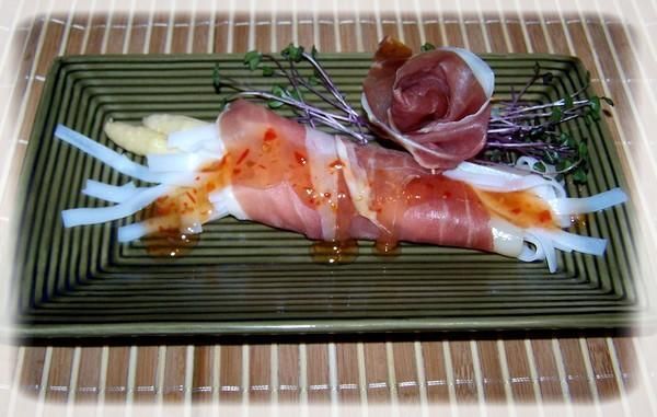 Zakąska szparagowa.