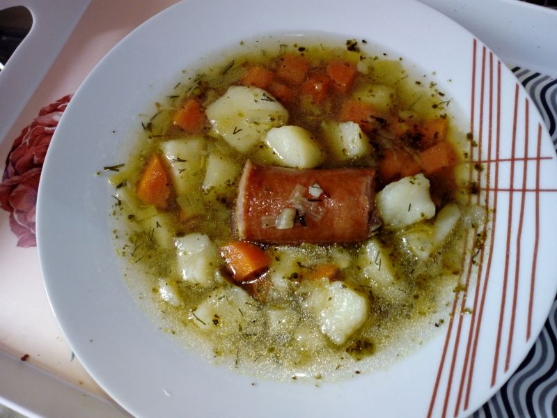 Zalewajka na kiełbaskach Zalewajka na kiełbaskach