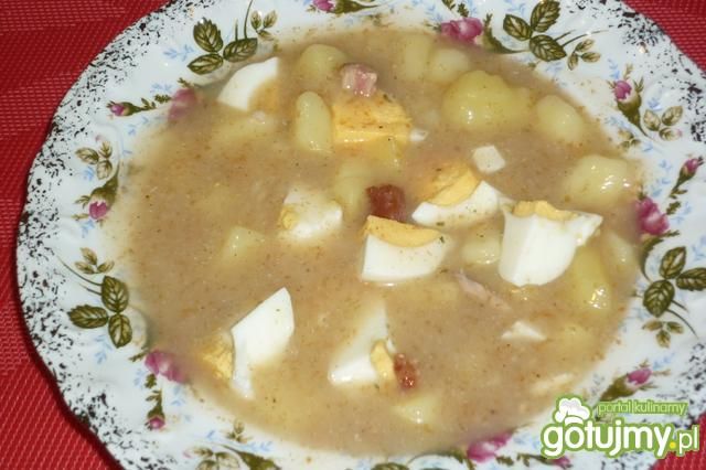 Zalewajka z jakiem i boczkiem Zalewajka z jakiem i boczkiem