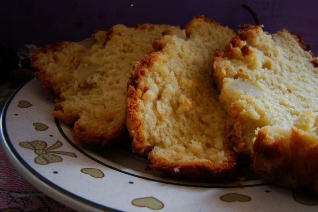 Zamieszane ciasto z gruszkami Zamieszane ciasto z gruszkami