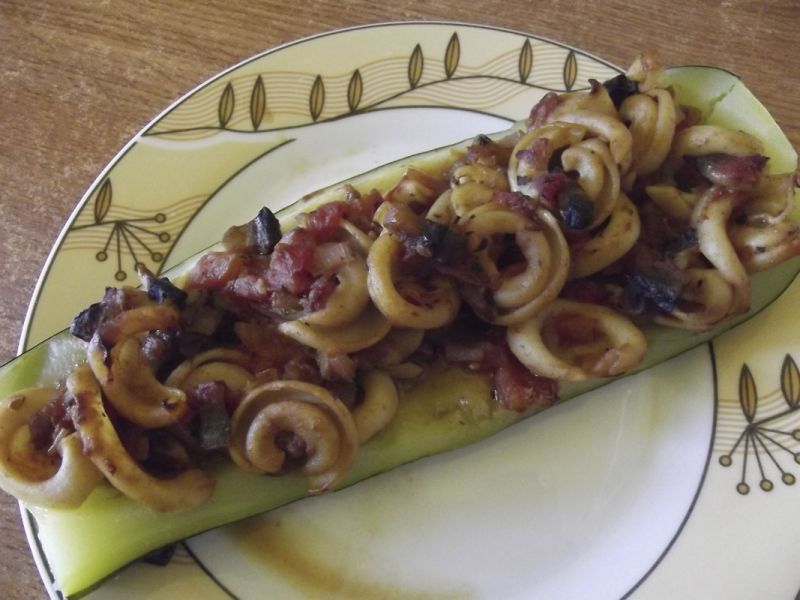 Zapiekana cukinia z makaronem