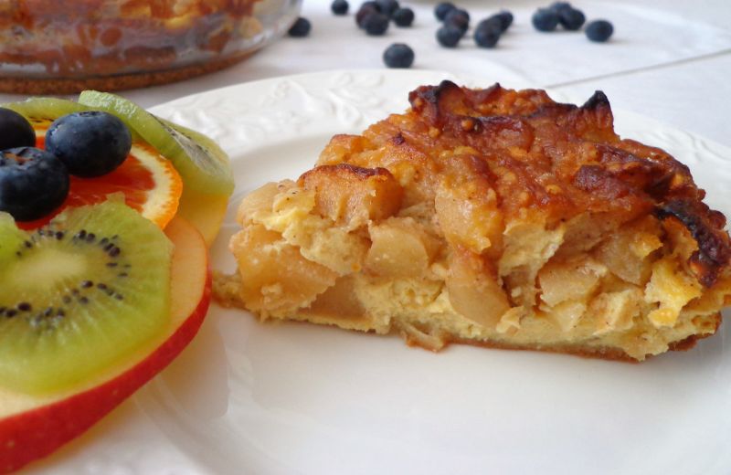 Zapiekana frittata z jabłkami Zapiekana frittata z jabłkami