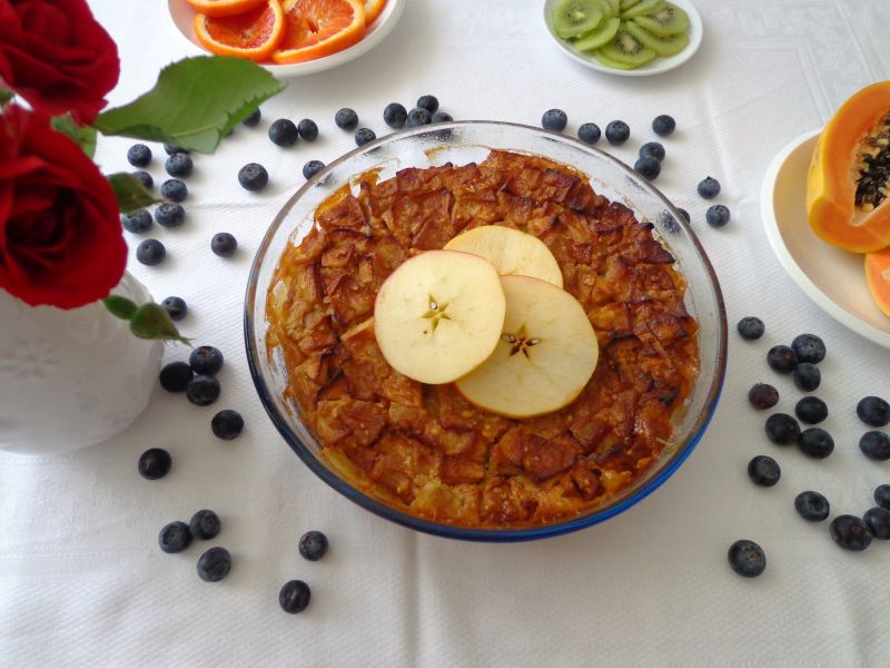 Zapiekana frittata z jabłkami Zapiekana frittata z jabłkami