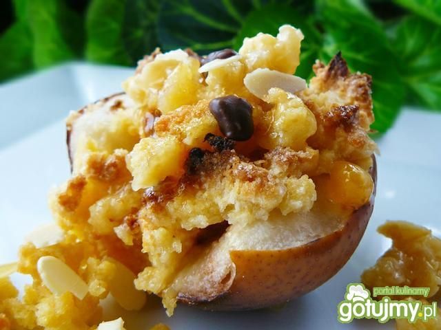 Zapiekana gruszka z pod kruszonką Zapiekana gruszka z pod kruszonką