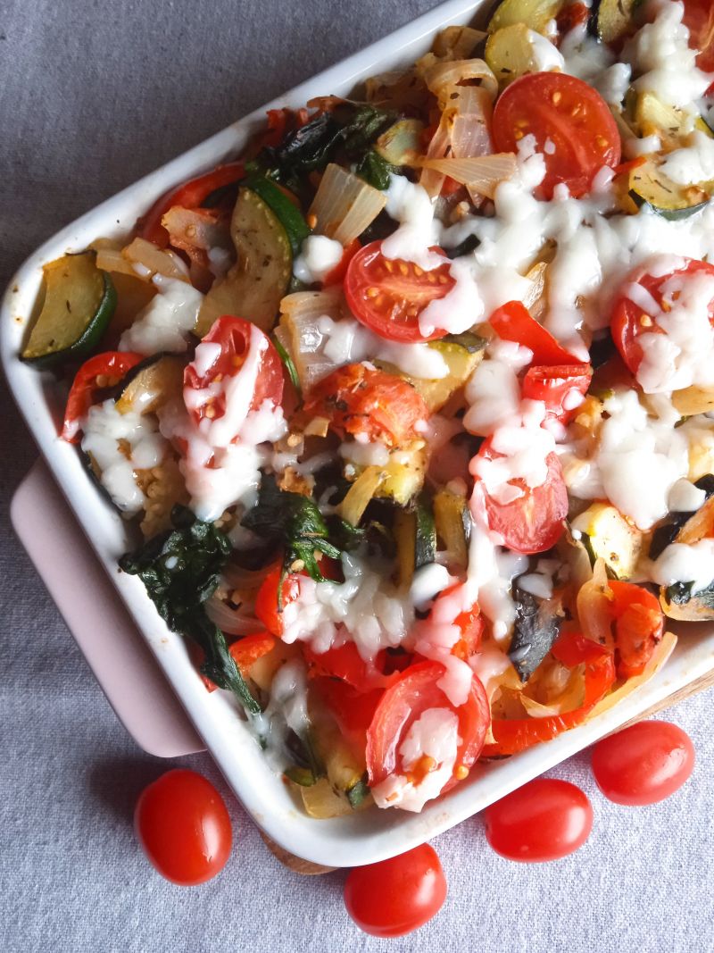 Zapiekana kasza jaglana z warzywami