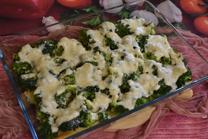 Zapiekana ryba z brokułem