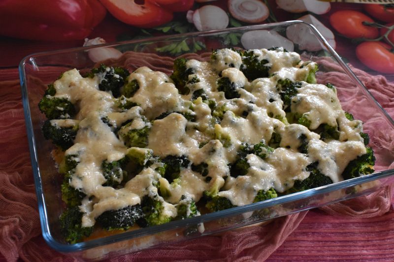 Zapiekana ryba z brokułem