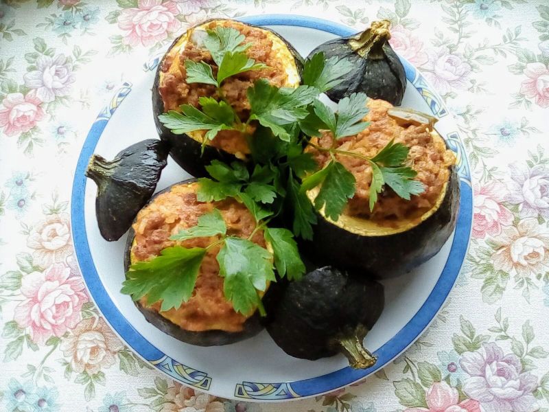 Zapiekane cukinie z zieloną papryką 