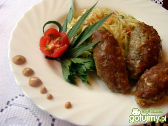 Zapiekane domowe kiełbaski Zapiekane domowe kiełbaski