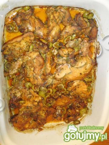 Zapiekane filetowane ćwiarki kurczaka