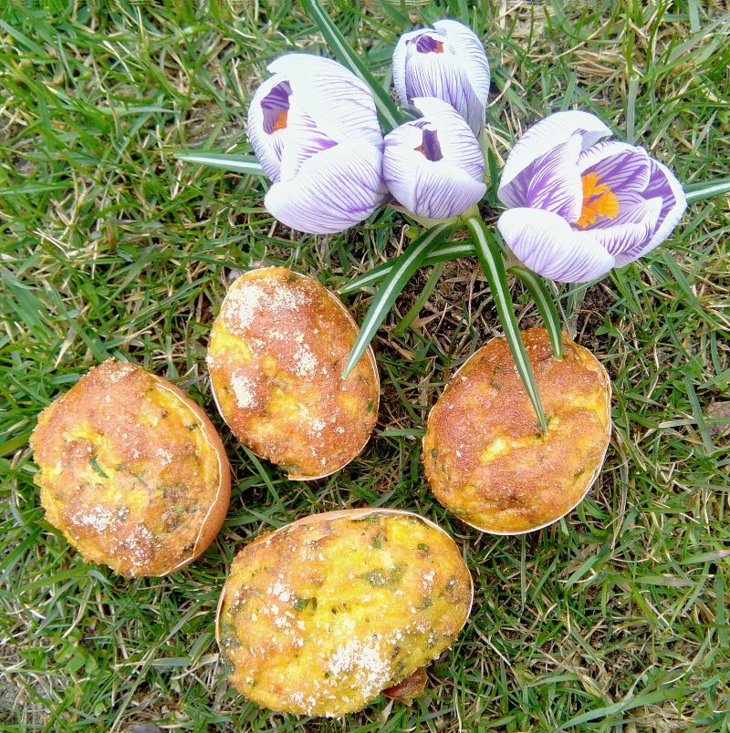 Zapiekane jaja faszerowane Zapiekane jaja faszerowane