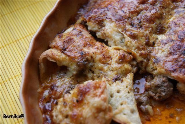 Zapiekane kuleczki mięsne w naleśnikach Zapiekane kuleczki mięsne w naleśnikach