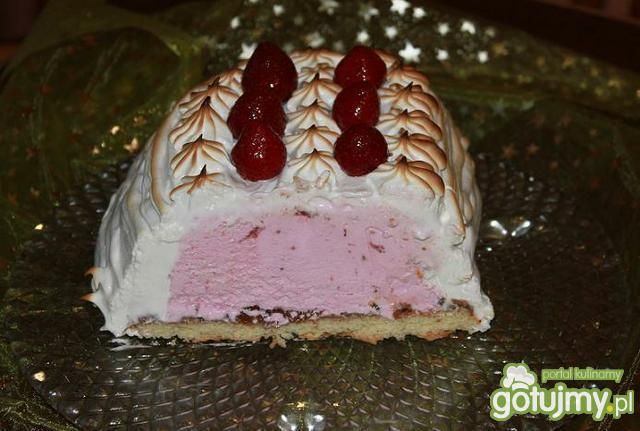 Zapiekane lody truskawkowe Zapiekane lody truskawkowe