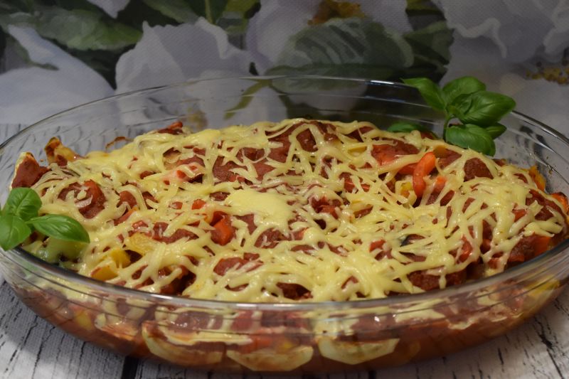 Zapiekane mielone z papryką