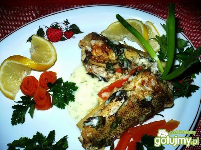 Zapiekane płotki w warzywach