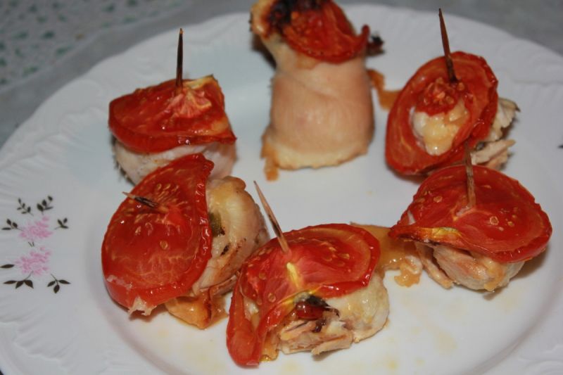Zapiekane roladki drobiowe  Zapiekane roladki drobiowe