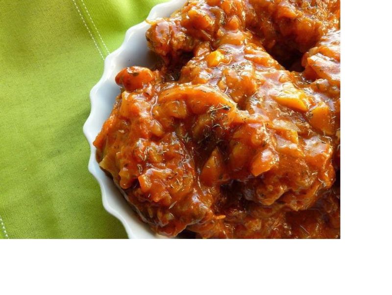 Zapiekane słodko-kwaśne żeberka z brzoskwiniami