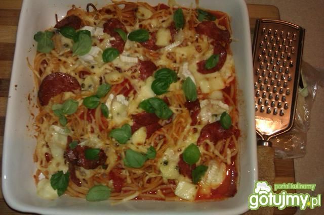Zapiekane spaghetti Zapiekane spaghetti