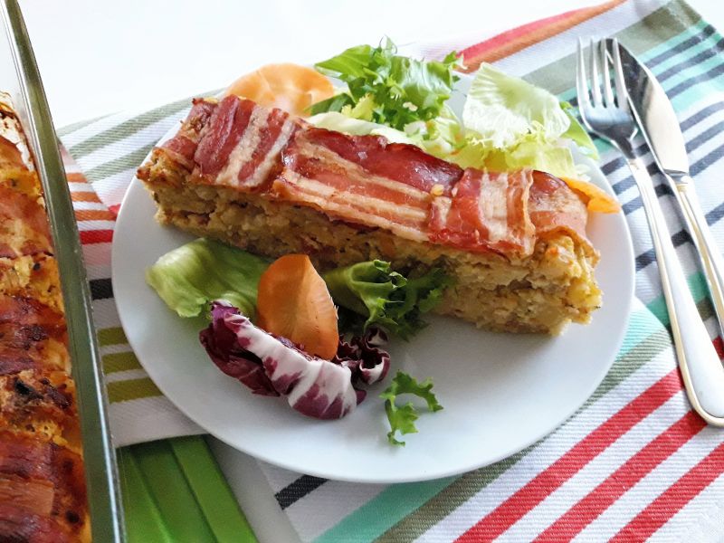 Zapiekane ziemniaki z pęczakiem