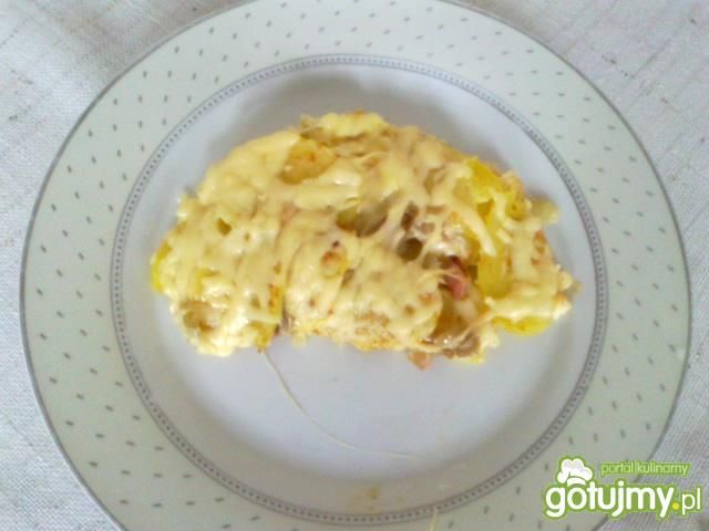 Zapiekane ziemniaki z serem i boczkiem