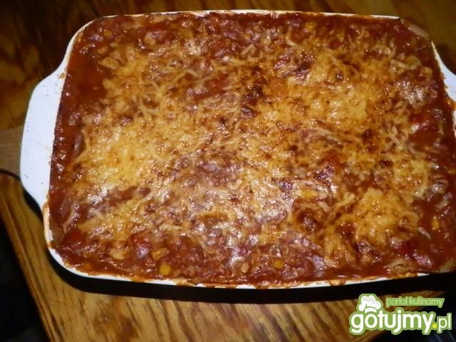 Zapiekanka a'la lazania Zapiekanka a'la lazania