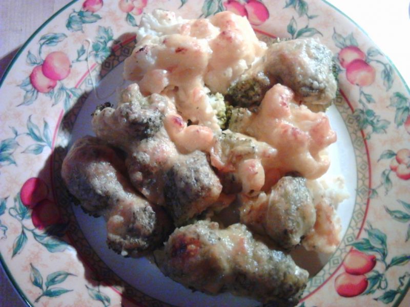 Zapiekanka brokułowo kalafiorowa Zapiekanka brokułowo kalafiorowa