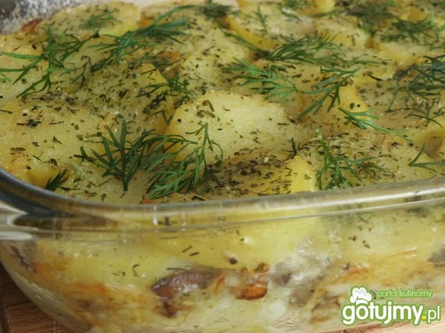 Zapiekanka grzybowo-ziemniaczana 